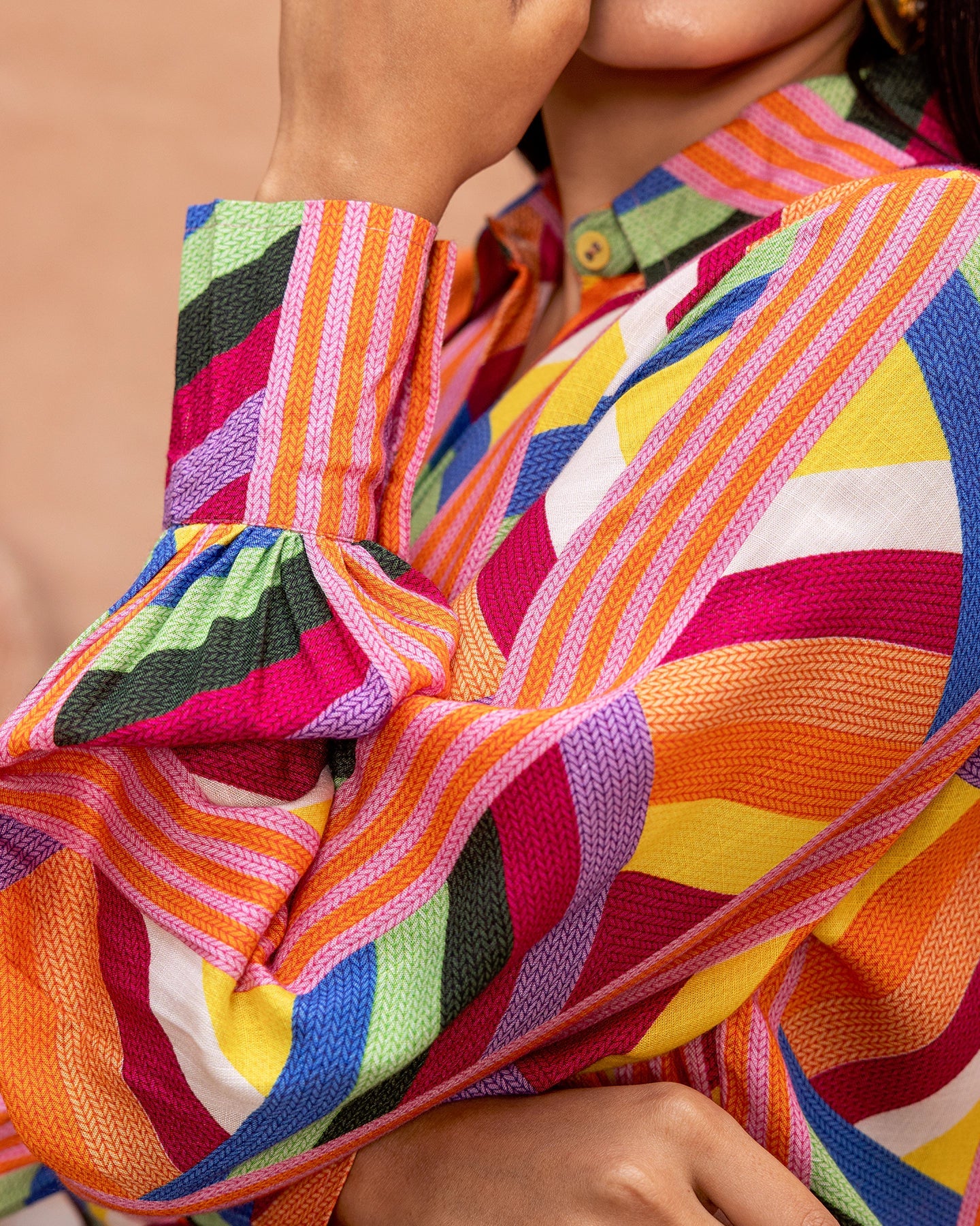 Multicolour Striped Co-ord Set