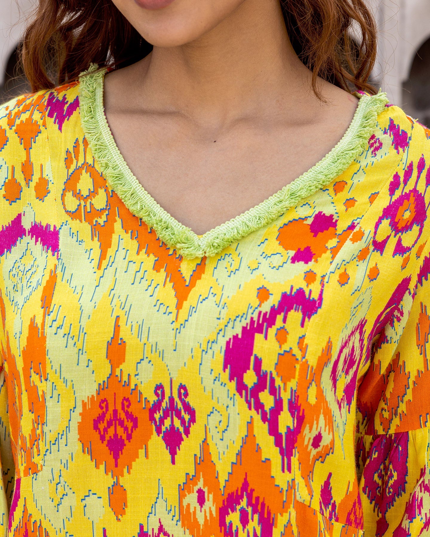 Multicolour Ikat Co-ord Set