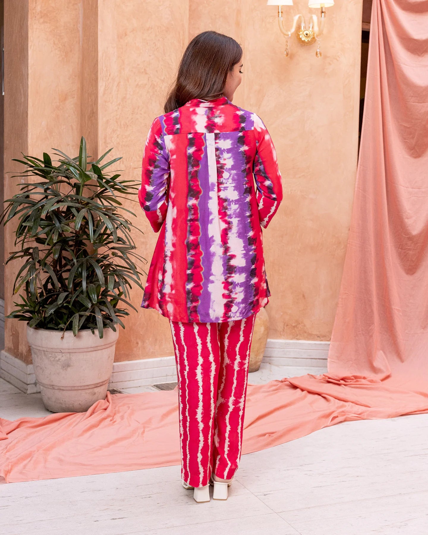 Red Tie Dye Co-ord Set