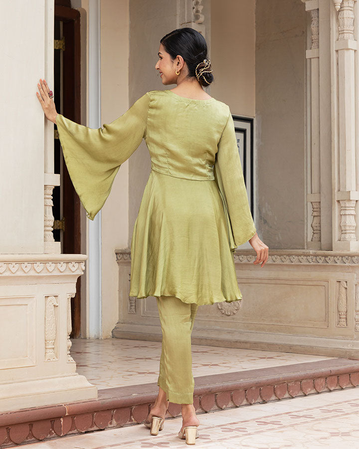 Olive Flared Co-Ord