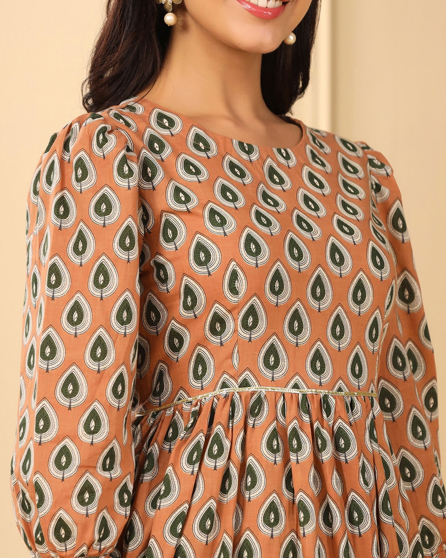 Paisley Block Kurta Set