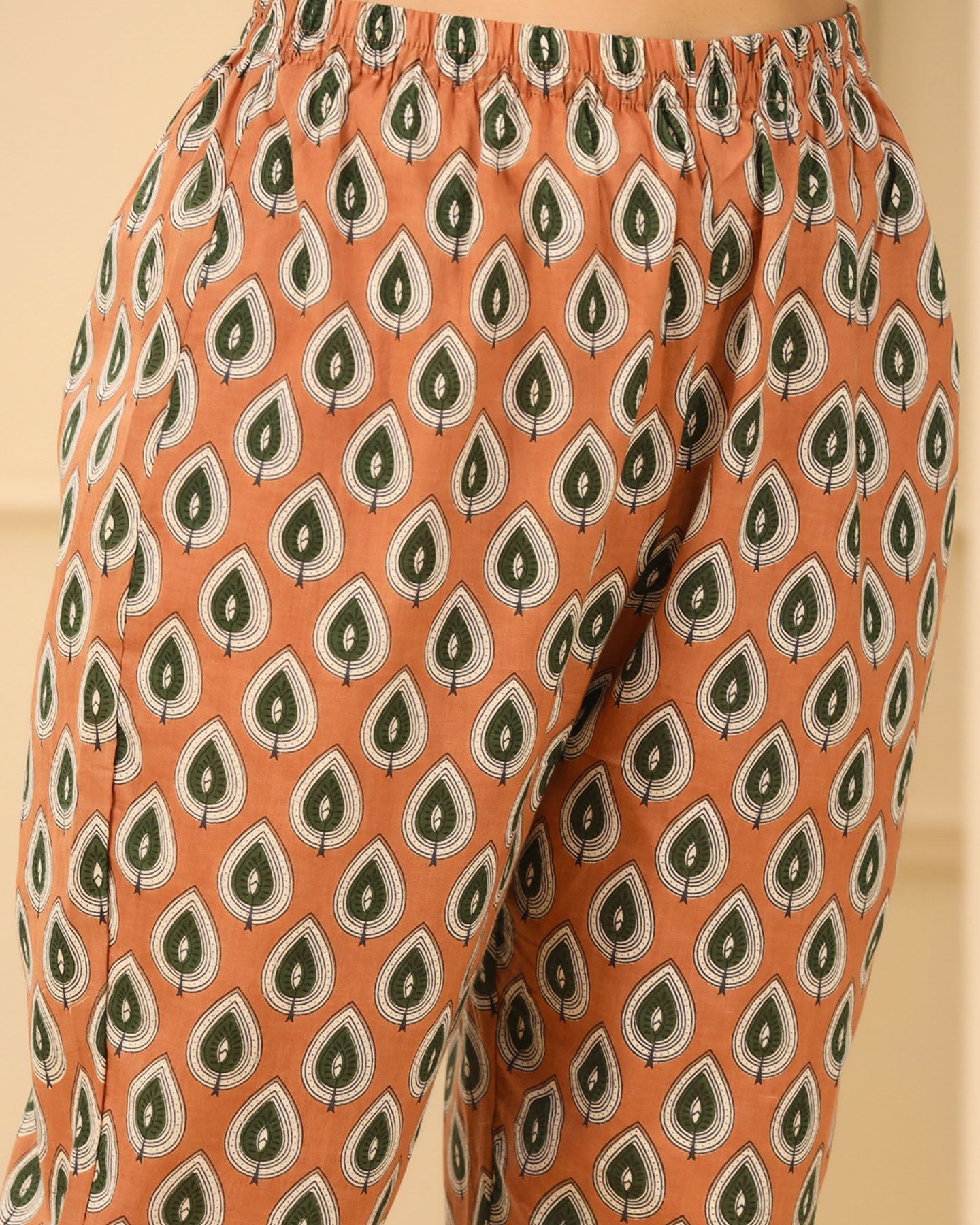 Paisley Block Kurta Set