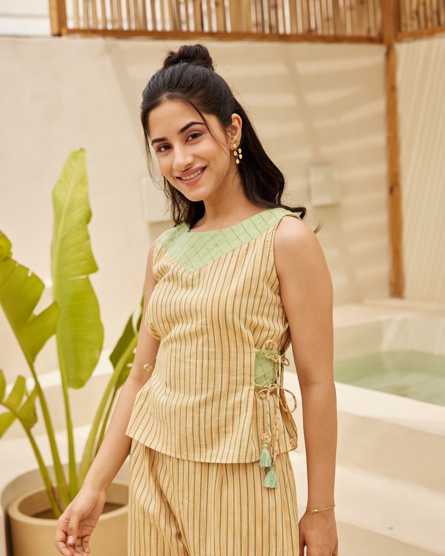 Yellow Stripes Co-Ord Set